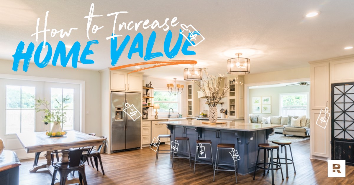 A beautiful kitchen remodeled to help increase home value.