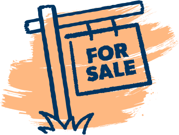 For sale sign illustration