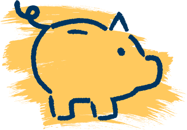 Piggy bank illustration